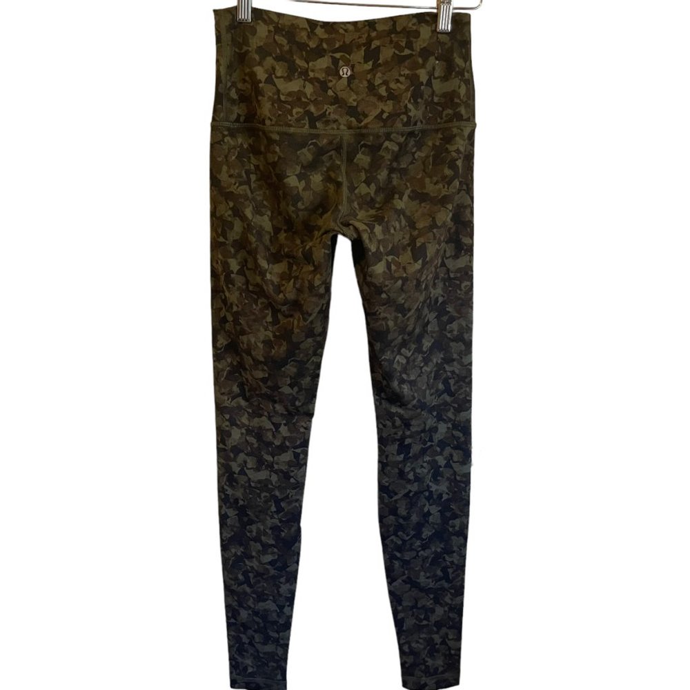 LULULEMON| Wunder Under *Full-On Luon (Roll Down) Mystic Jungle Fatigue SZ 6 - Picture 7 of 13